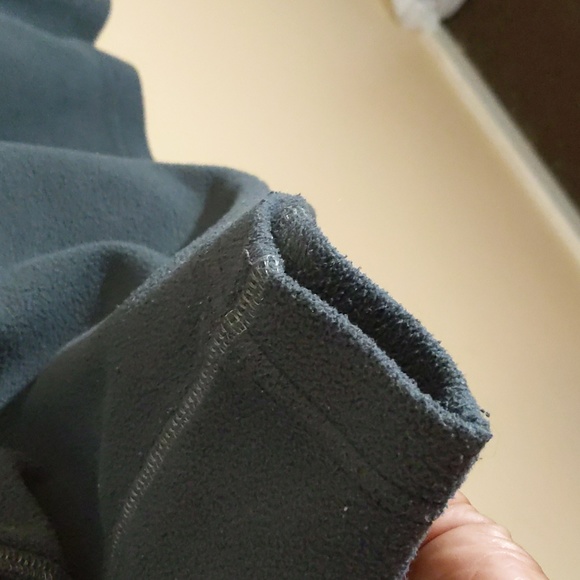 Columbia| Grey Mock Neck Sweater Zippered Neck Polyester - Picture 7 of 16